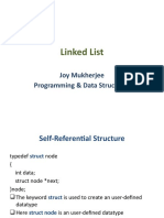 Linked List: Joy Mukherjee Programming & Data Structures