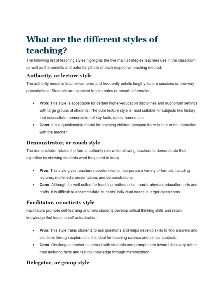 Teaching Strategies Pdf Distance Education Lecture
