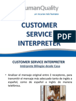 Customer Service Interpreter