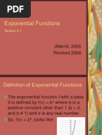 4.1 Exponential Functions