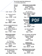 Jadwal Praktek Dokter - Scan