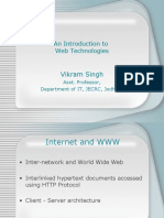 Vikram Singh: An Introduction To Web Technologies