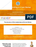 StudioX-Design Thinking in A Lean Startup