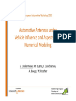Automotive Antennas Vehicle Influence Aspects Numerical Modeling