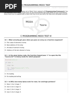 C Programming Mock Test C-CAT