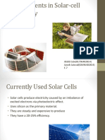 Advancements in Solar-cell Technology