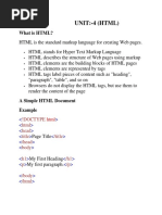 What is HTML