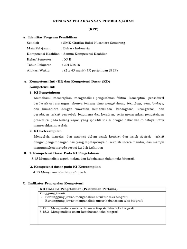 Kelas X 3 15 Dan 4 15 Teks Biografi