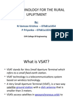 Vsat Technology for the Rural Upliftment - Copy