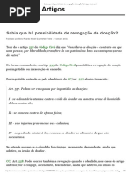 Sabia Que Há Possibilidade de Revogação de Doação  Artigos Jusbrasil