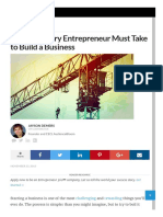 50 Steps Every Entrepreneur Must Take to Build a Business