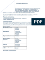 Organización y Administracion Resumen