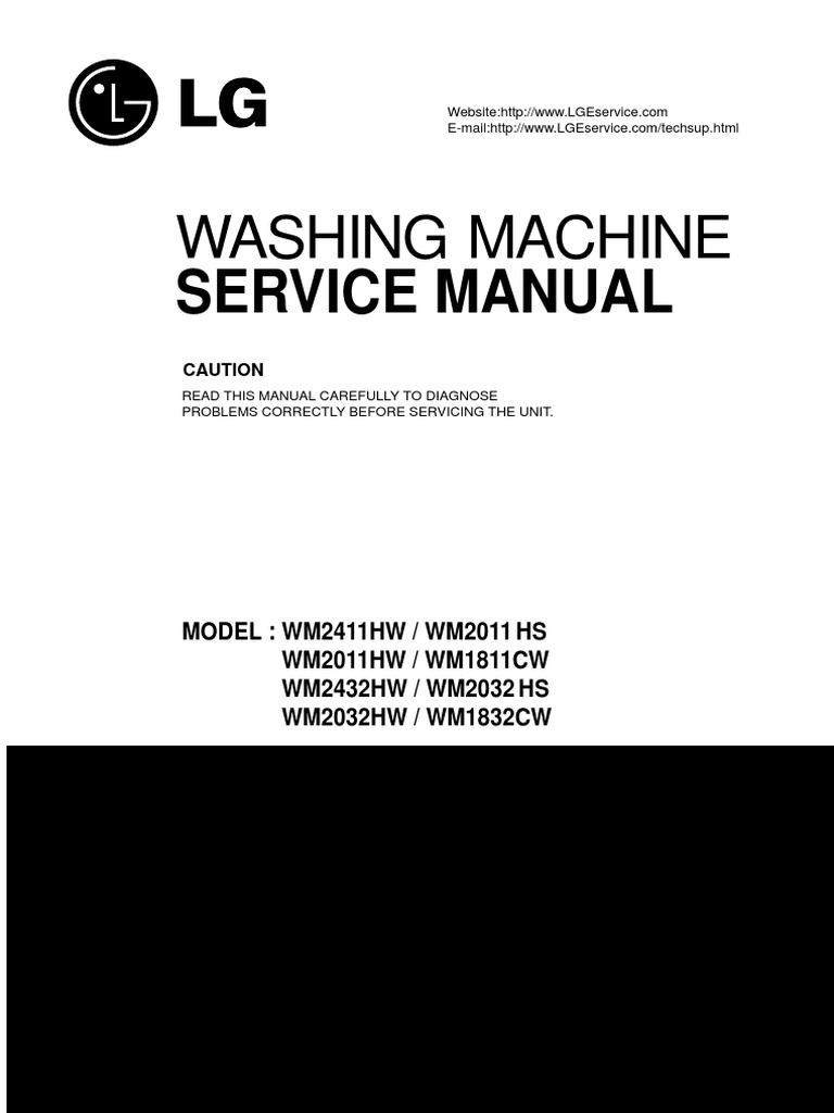 Wm1832cx Lg Washer Repair Service Manual | Washing Machine | Electrical  Connector