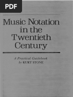 Music Notation in The Twentieth Century KURT STONE