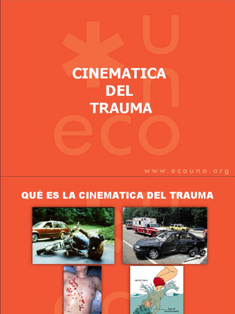 Cinemática del Trauma en Accidentes | PDF | Lesión | Munición