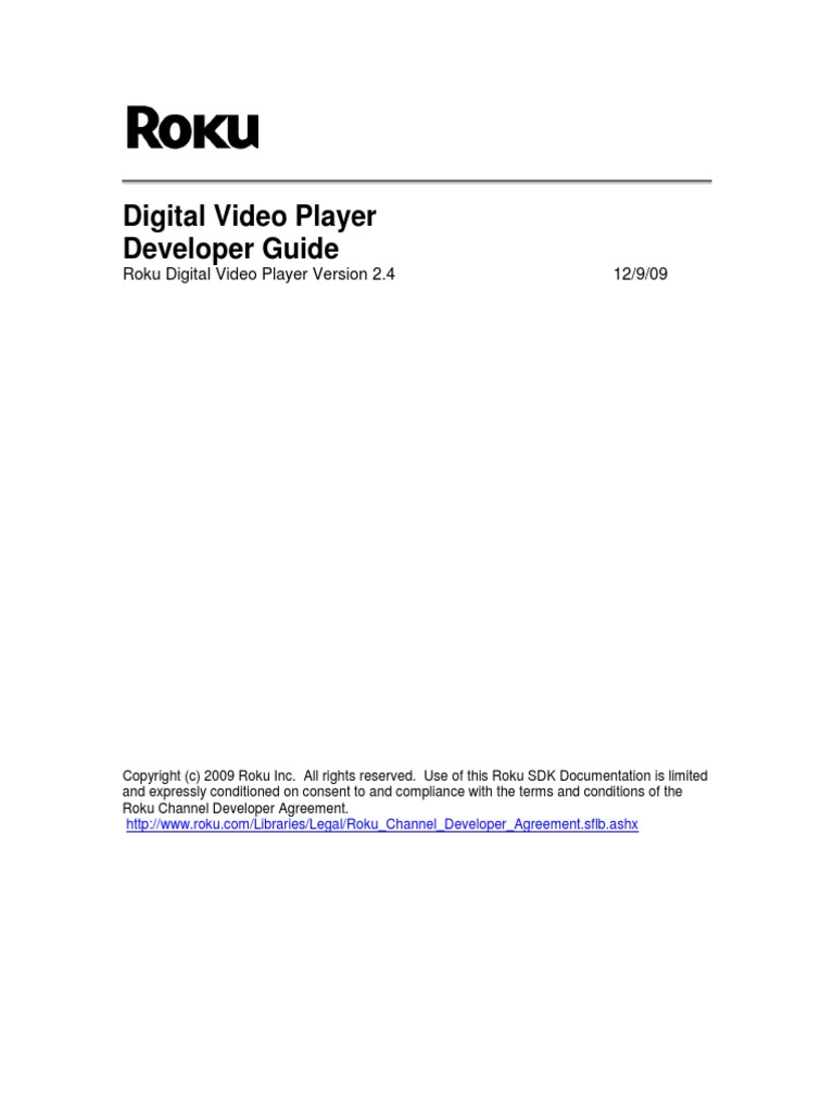 RokuDvp DeveloperGuide Roku | PDF | Roku | Command Line Interface