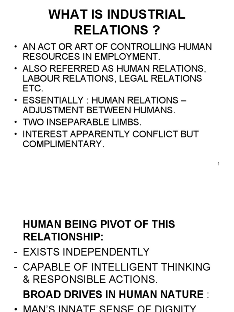 Understanding Industrial Relations Dynamics | PDF | Employment ...