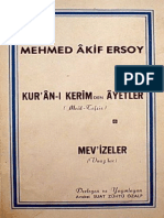 Mehmed Âkif Ersoy - Kurân-I Kerîmden Âyetler & Mevizeler PDF