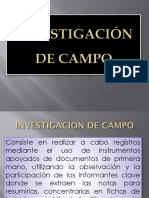 Investigación de Campo