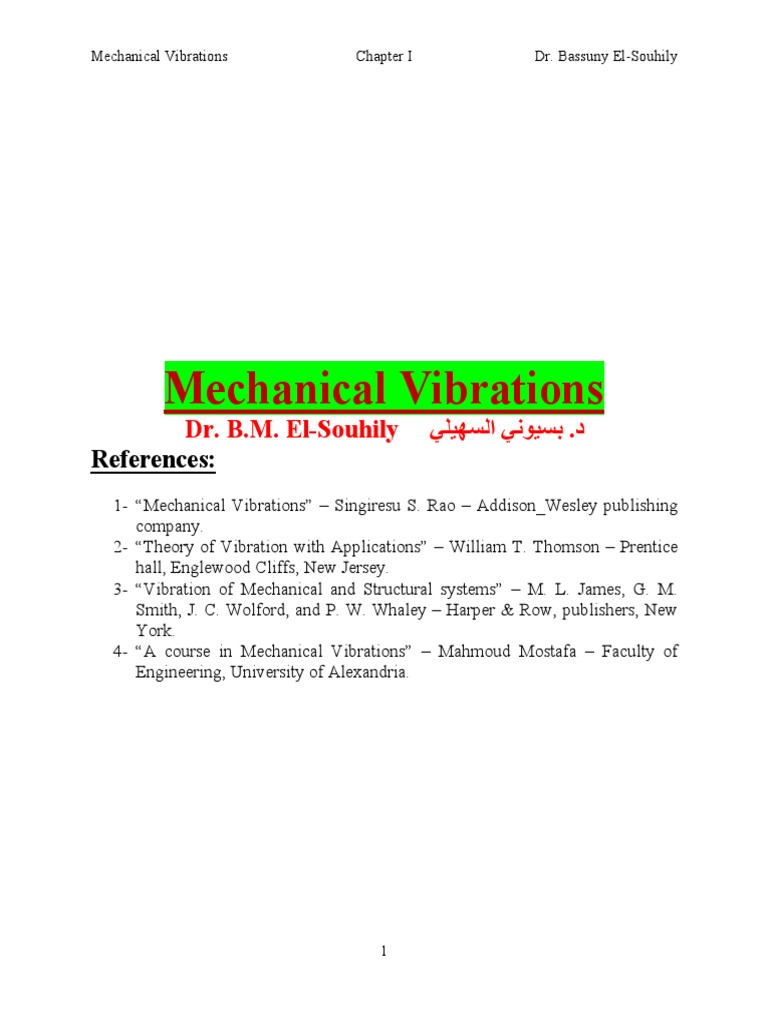 Mechanical Vibrations Overview | PDF | Modulation | Frequency Modulation