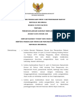 PermenPUPR No 13 2015 TTG Penanggulangan Darurat Bencana Akibat Daya Rusak Air PDF