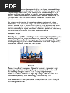 Seni Musik Akapela Merupakan Suatu Teknik Bernyanyi Yang Biasanya Dilakukan Secara Berkelompok Tanpa Diiringi Alat Musik