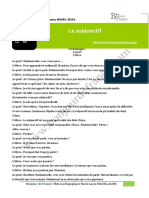 Le Subjonctif PDF