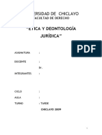 Etica y Deontología Jurídica