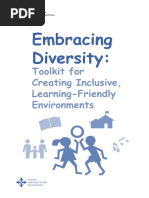 UNESCO Embracing Diversity Toolkit For Creating Inclusive Learning Friendly Enviroment