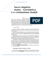 O Sacro Imperio Romano Germanico e o Cristianismo Feudal