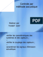 Controle Par Méthode Aocustique: Réaliser Par: Thabet Jday