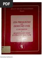 226 Preguntas en Derecho Civil y Responsabilidad Extracontractua - Bracey Wilson Volochinsky PDF