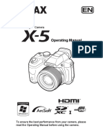 PENTAX X-5 Operating Manual