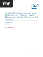 Intel (R) ME Firmware Integrated Clock Control (ICC) Tools User Guide