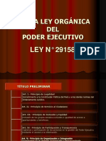 Ley Orgánica Poder Ejecutivo