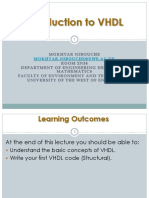 Lecture 3 - Introduction to VHDL