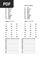 Ordinal Numbers