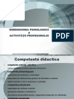 Curs 2 PE Competenta Didactica. Tipuri de Putere