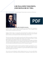 Nicolo Paganini Historia