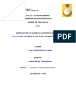 Volumen de Una Botella Con Integrales-Informe Final