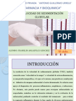 VSG: Un estudio sobre la velocidad de sedimentación globular