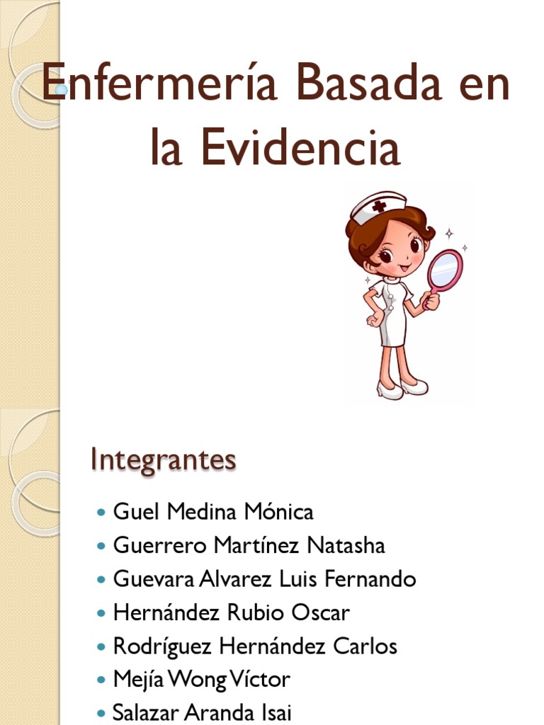 Enfermería Basada en La Evidencia | PDF | Evidencia basada en medicina ...