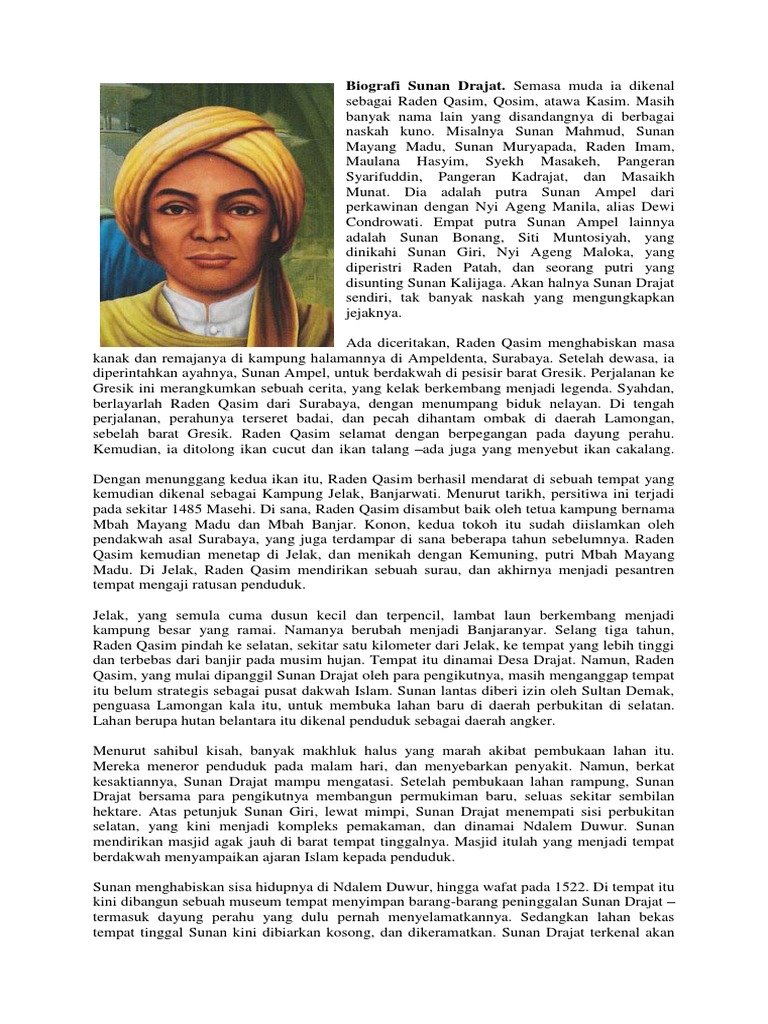Biografi Sunan Drajat
