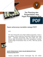 Tax Planning Dan Pengendalian Atas PPN