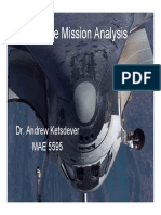 Space Mission Analysis: Dr. Andrew Ketsdever MAE 5595
