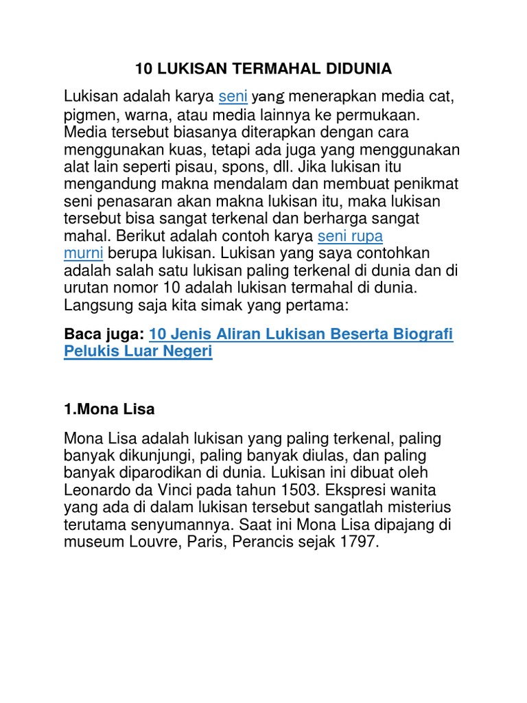 33++ Lukisan Pemandangan Alam Termahal - Gambar Pemandangan Keren