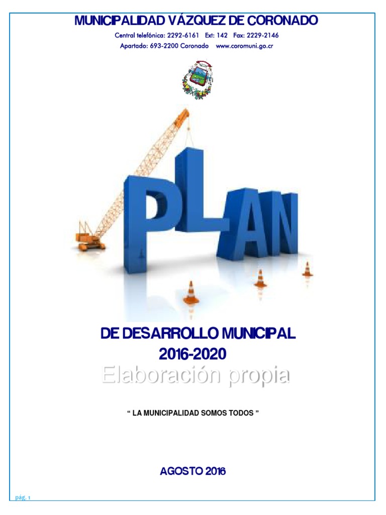 Plan de Desarrollo Municipal 2016-2020 | PDF | Análisis FODA ...
