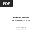 Software Development Document-MUnit Test Generator