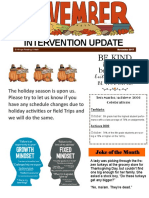 Intervention Newsletter - November 2017