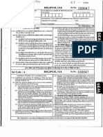MP Police Sub Inspector Question Paper 2014 PDF